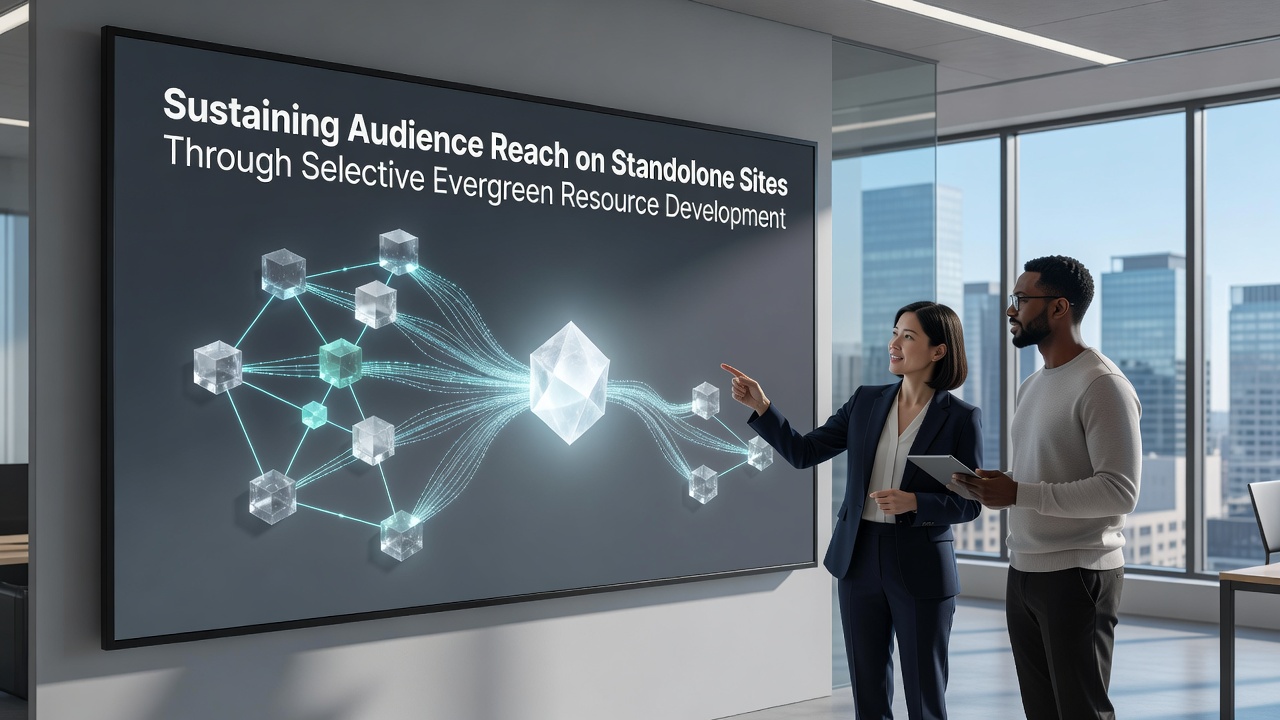 Sustaining Audience Reach on Standalone Sites Through Selective Evergreen Resource Development